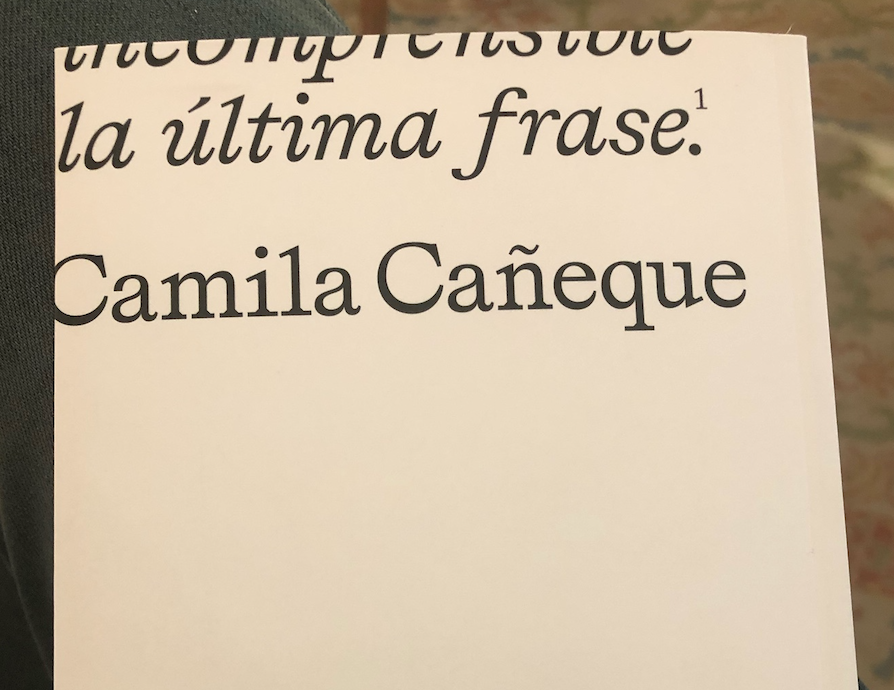 "La dernière phrase" de Camila Cañeque